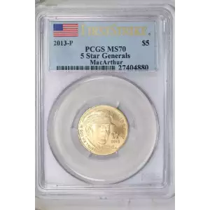 2013-P $5 5 Star Generals MacArthur - First Strike