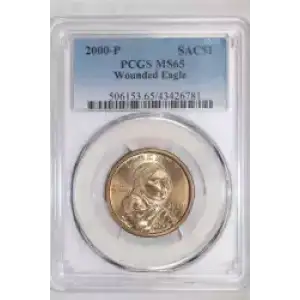 2000-P SAC$1 Wounded Eagle