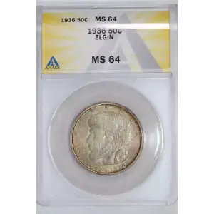 Classic Commemorative Silver--- Elgin, Illinois, Centennial 1936 -Silver- 0.5 Dollar