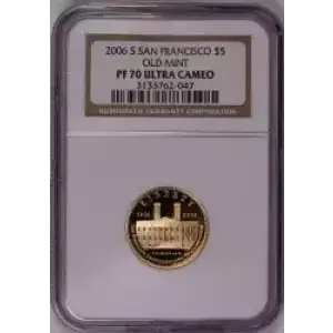 Modern Commemoratives --- San Francisco Old Mint Centennial 2006 -Gold- 5 Dollar