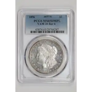 1896 $1 VAM 20 Bar 6, DMPL (2)