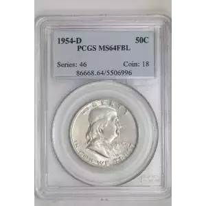 1954-D 50C, FBL