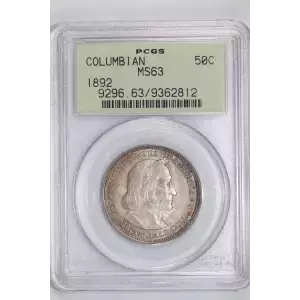 1892 50C Columbian