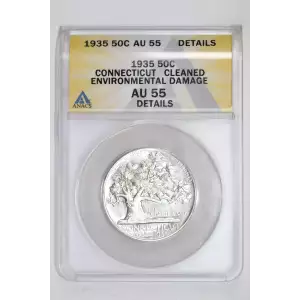 Classic Commemorative Silver--- Connecticut Tercentenary 1935 -Silver- 0.5 Dollar