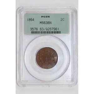 1864 2C Large Motto, BN (2)