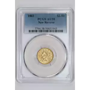 1861 $2.50 New Reverse