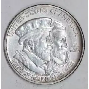 Classic Commemorative Silver--- Huguenot - Walloon Tercentenary 1924 -Silver- 0.5 Dollar