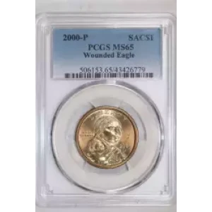2000-P SAC$1 Wounded Eagle (2)