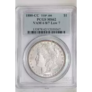 1880-CC $1 VAM 6 8/7 Low 7 (2)