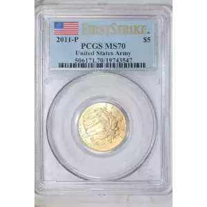 2011-P $5 United States Army First Strike
