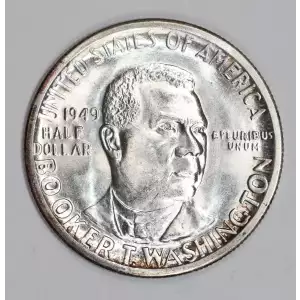 Classic Commemorative Silver--- Booker T. Washington Memorial 1946-1951-Silver- 0.5 Dollar