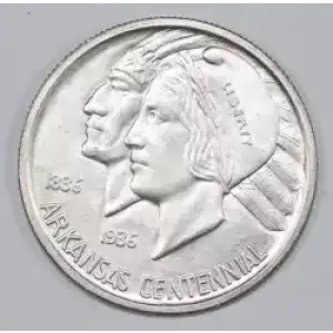 Classic Commemorative Silver--- Arkansas Centennial 1935-1939-Silver- 0.5 Dollar