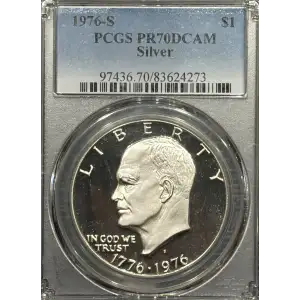 1976-S $1 Silver, DCAM (2)