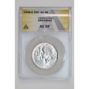 Classic Commemorative Silver--- Arkansas Centennial 1935-1939-Silver- 0.5 Dollar