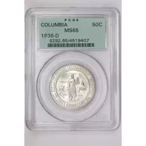 1936-D 50C Columbia