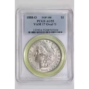 1888-O $1 VAM 17 Oval O TOP 100