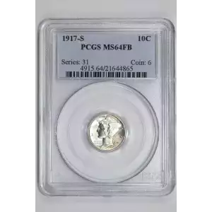 1917-S 10C, FB