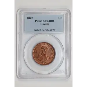 Hawaiian Issues -1847 Cent