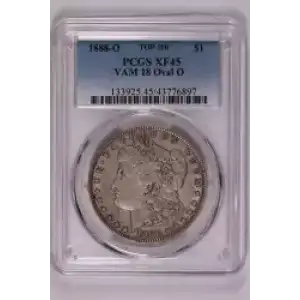 1888-O $1 VAM 18 Oval O