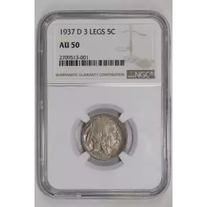 Nickel Five Cent Pieces-Indian Head or Buffalo