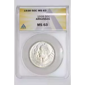 Classic Commemorative Silver--- Arkansas Centennial 1935-1939-Silver- 0.5 Dollar