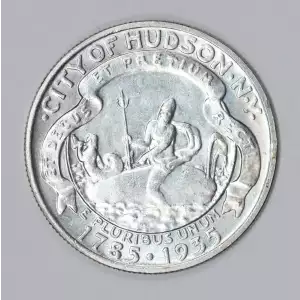 Classic Commemorative Silver--- Hudson, New York, Sesquicentennial 1935 -Silver- 0.5 Dollar
