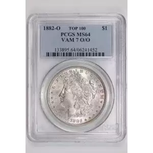 1882-O $1 VAM 7 O/O TOP 100