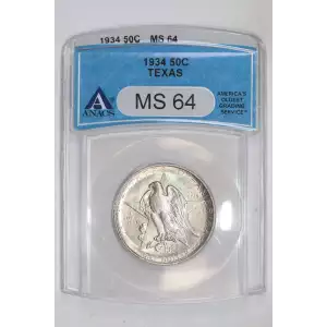 Classic Commemorative Silver--- Texas Independence Centennial 1934-1938-Silver- 0.5 Dollar