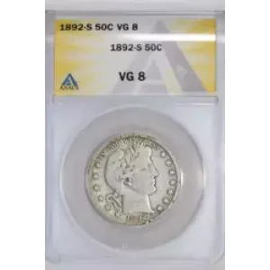 Half Dollars---Barber 1892-1915 -Silver- 0.5 Dollar