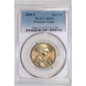 2000-P SAC$1 Wounded Eagle (2)