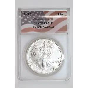 1997 Bullion Silver Eagles ANACS MS-70