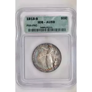 Classic Commemorative Silver--- Panama - Pacific Exposition 1915 -Silver- 0.5 Dollar