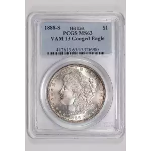 1888-S $1 VAM 13 Gouged Eagle Hit List (2)