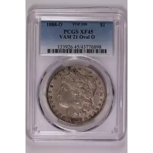 1888-O $1 VAM 21 Oval O