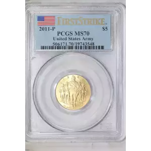 2011-P $5 United States Army First Strike