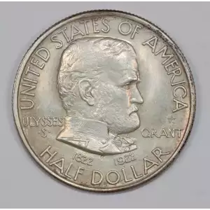 Classic Commemorative Silver--- Grant Memorial 1922 -Silver- 0.5 Dollar