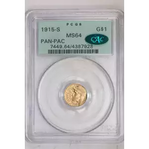 1915-S G$1 Panama-Pacific