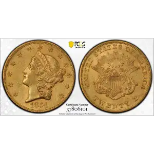 1854 $20 Small Date (2)