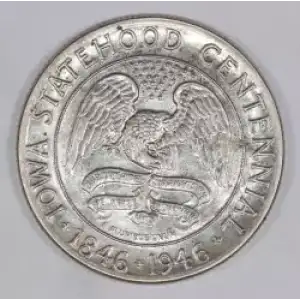Classic Commemorative Silver--- Iowa Centennial 1946 -Silver- 0.5 Dollar
