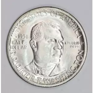 Classic Commemorative Silver--- Booker T. Washington Memorial 1946-1951-Silver- 0.5 Dollar