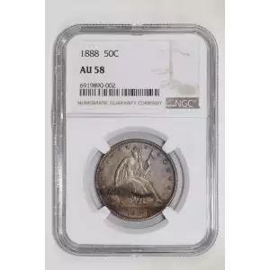 1888 50C NGC AU58
 (2)