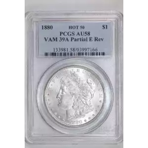 1880 $1 VAM 39A Partial E Rev