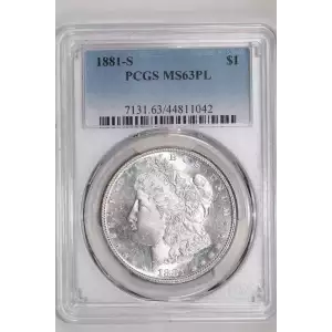 1881-S $1, PL