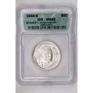 Classic Commemorative Silver--- Booker T. Washington Memorial 1946-1951-Silver- 0.5 Dollar