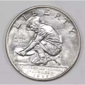 Classic Commemorative Silver--- California Diamond Jubilee 1925 -Silver- 0.5 Dollar
