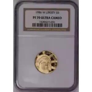 1986 STATUE OF LIBERTY ULTRA CAMEO