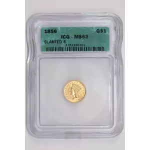 Gold Dollars---Indian Princess Head, Small Head 1854-1856 -Gold- 1 Dollar