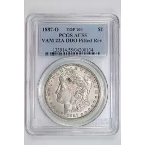 1887-O $1 VAM 22A DDO Pitted Rev TOP 100