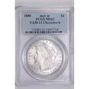 1880 $1 VAM 11 Checkmark