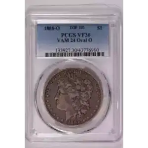 1888-O $1 VAM 24 Oval O